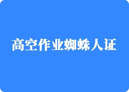 日韩欧美大屌在线观看高空作业蜘蛛人证